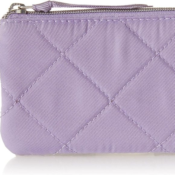 Vera Bradley * Women's Performance Twill Zip ID Case Wallet * Lavender Sky *NWT* - Picture 2 of 2